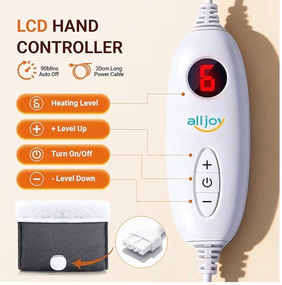 Electric Foot Warmer - 6 Heat Settings