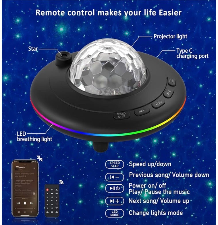 Mini Galaxy Projector - Starry Night Light