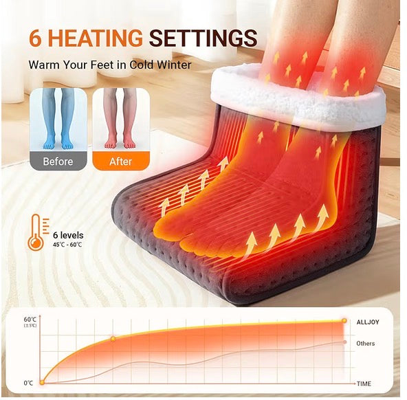 Electric Foot Warmer - 6 Heat Settings